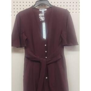 Women's She + Sky Maroon Romper Size S
